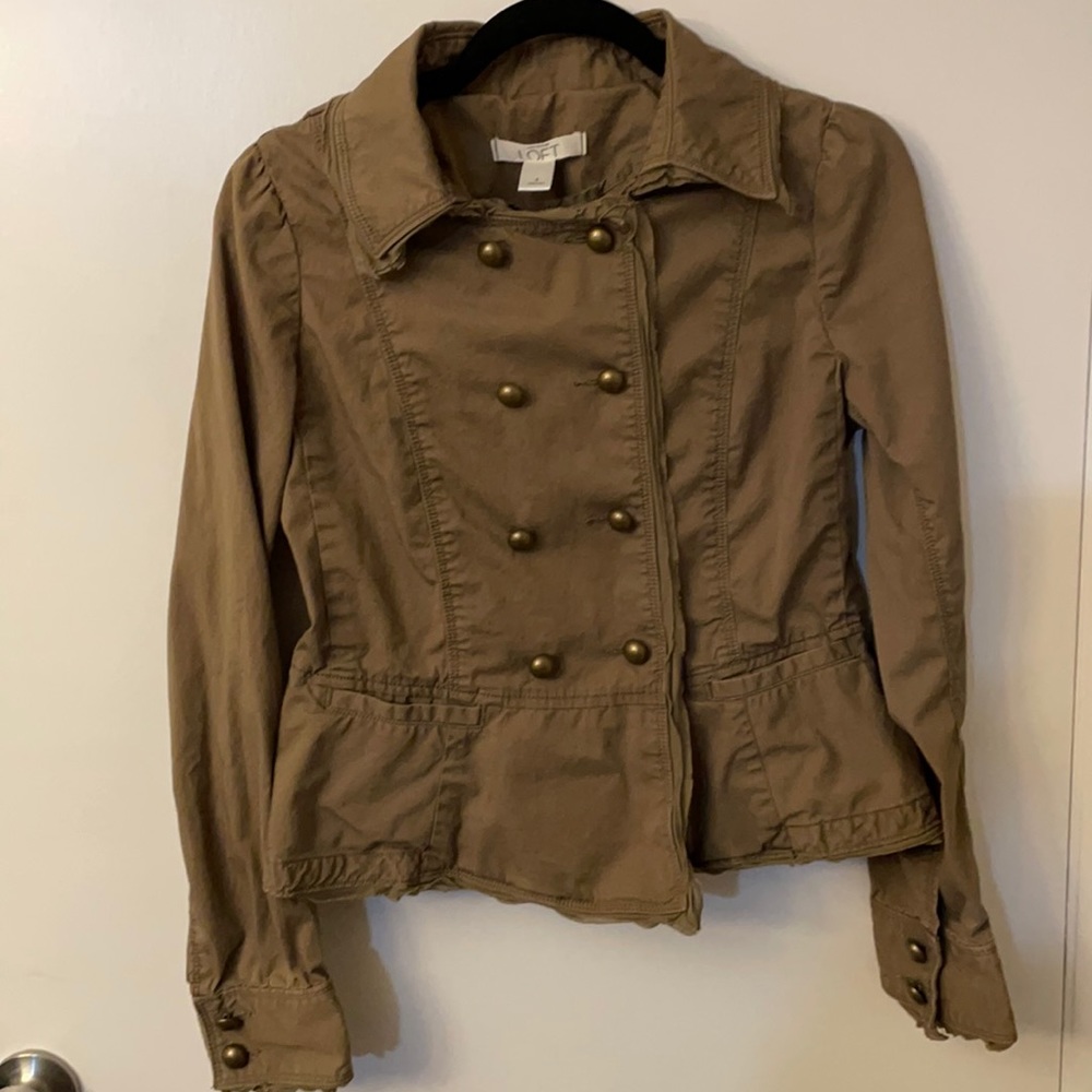 Ann Taylor military jacket army green size 4